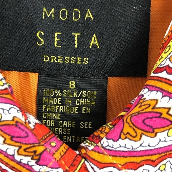 Moda Seta silk Paisley print shirt dress - Picture 12 of 16